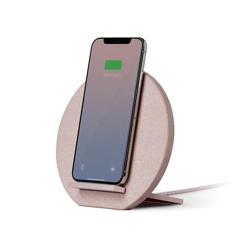 Бездротова зарядка Native Union Dock Wireless Charger Fabric Rose (DOCK-WL-FB-ROSE)