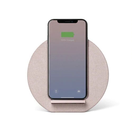 Бездротова зарядка Native Union Dock Wireless Charger Fabric Rose (DOCK-WL-FB-ROSE)
