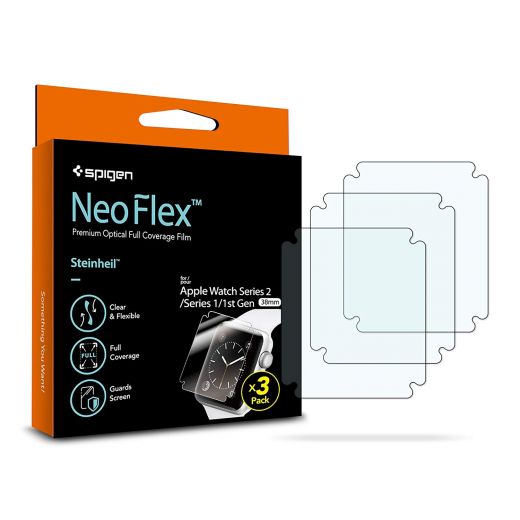 Захисна плівка Spigen NeoFlex (3 pack) для Apple Watch 38mm Series 1/2/3