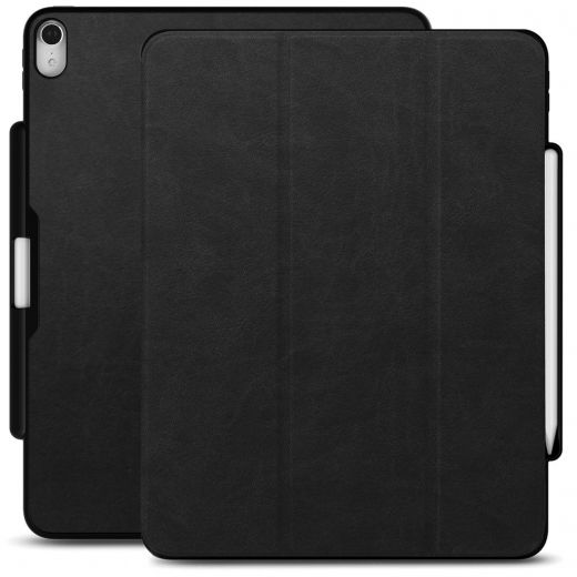 Чохол Khomo Dual Case Cover with Pencil Holder Leather Black для Apple iPad Pro 11" (2018)