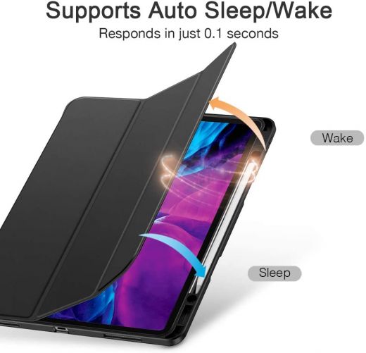 Чехол ESR Rebound Pencil Smart Case Black для iPad Pro 12.9" (2020/2018)