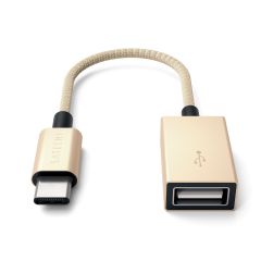Адаптер Satechi Type-C to Type-A Cabled Adapter Gold (ST-TCCAG)