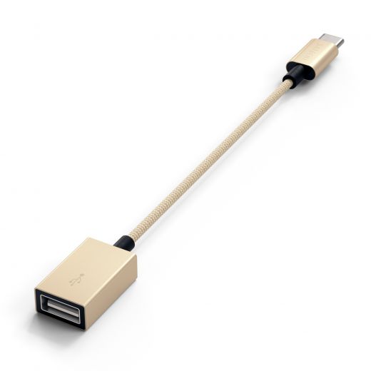 Адаптер Satechi Type-C to Type-A Cabled Adapter Gold (ST-TCCAG)