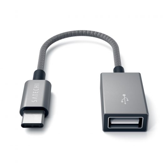 Адаптер Satechi Type-C to Type-A Cabled Adapter Space Gray (ST-TCCAM)