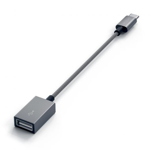 Адаптер Satechi Type-C to Type-A Cabled Adapter Space Gray (ST-TCCAM)