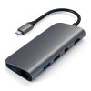 Адаптер Satechi Aluminum Type-C Multimedia Adapter Space Gray (ST-TCMM8PAM)