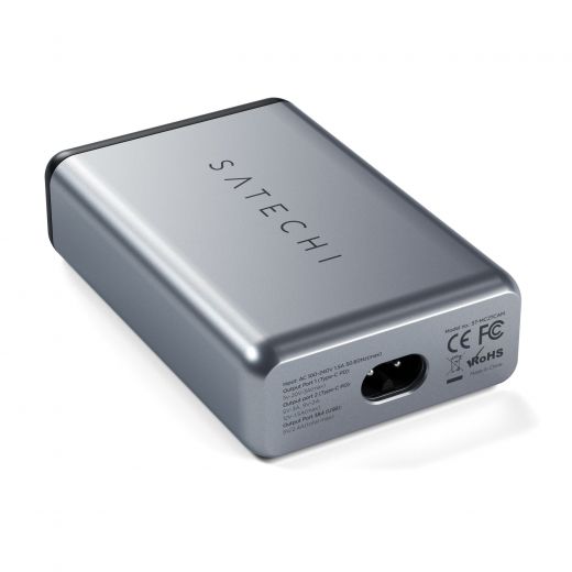 Быстрая зарядка Satechi 75W Dual Type-C PD Travel Charger (ST-MC2TCAM)
