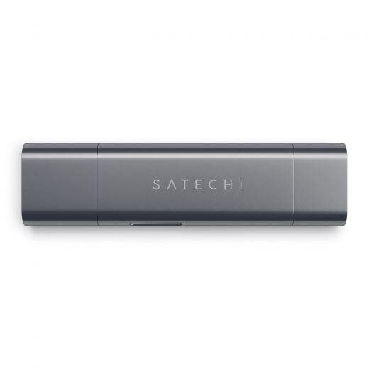 Адаптер Satechi Aluminum Type-C USB 3.0 and Micro/SD Space Gray (ST-TCCRAM)