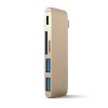 Адаптер Satechi Type-C USB 3.0 Passthrough Hub Gold (ST-TCUPG)