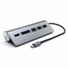 Адаптер Satechi TYPE-C Aluminum USB Hub & Card Reader Space Gray (ST-TCHCRM)