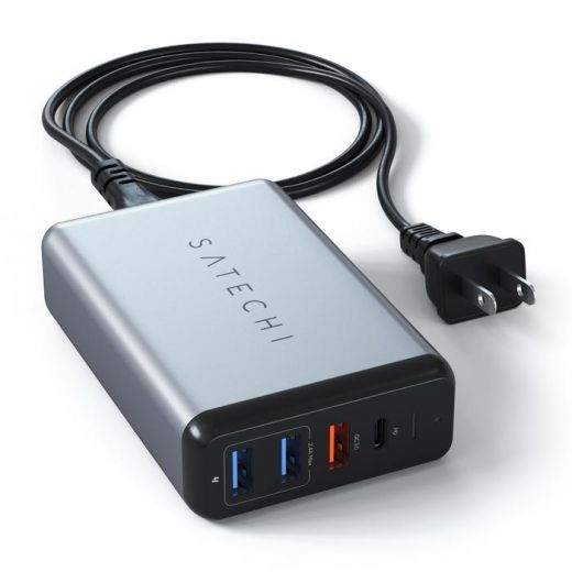 Швидка зарядка Satechi USB-C 75W Travel Charger Space Gray (ST-MCTCAM)