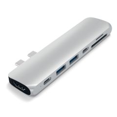 Адаптер Satechi Aluminum Type-C Pro Hub Adapter Silver (ST-CMBPS)