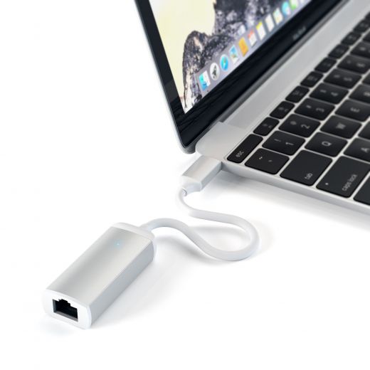 Адаптер Satechi Type-C Ethernet Adapter Silver (ST-TCENS)