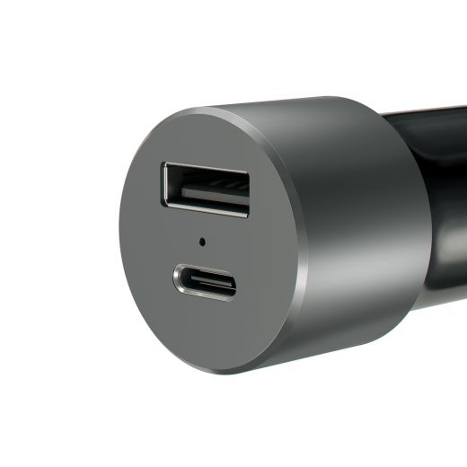 Автомобильная зарядка Satechi USB Car Charger with Type-C Space Gray (ST-TCUCCM)