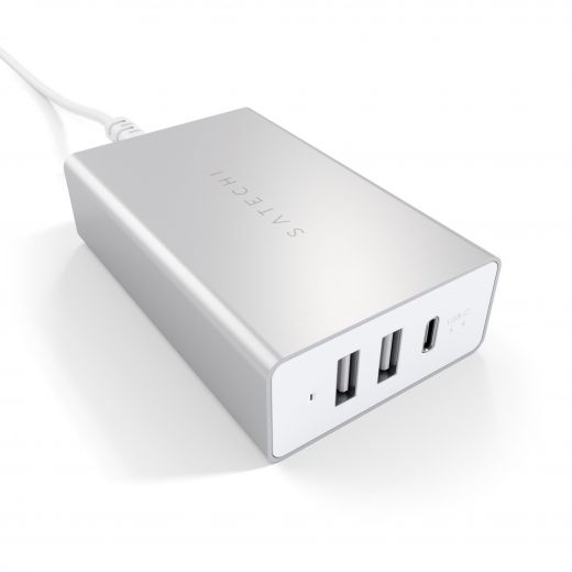 Быстрая зарядка Satechi USB-C 40W Travel Charger Silver (ST-ACCAS)