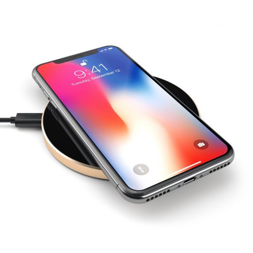 Беспроводная зарядка Satechi Wireless Charging Pad Gold (ST-WCPG)