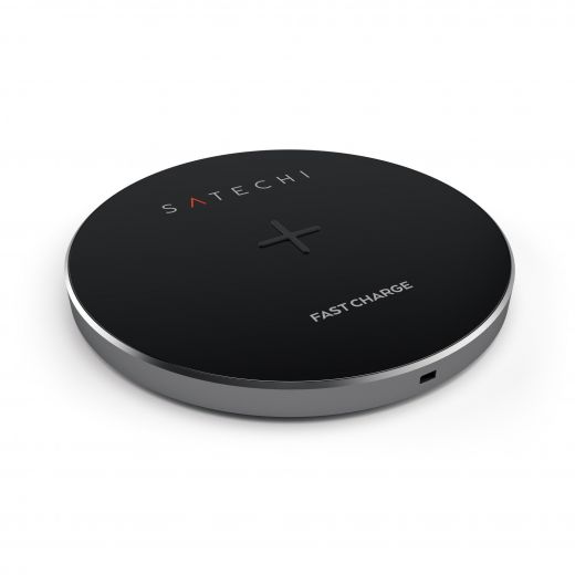 Бездротова зарядка Satechi Wireless Charging Pad Space Grey (ST-WCPM)