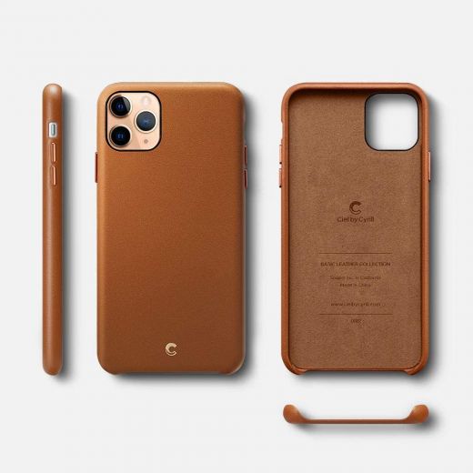 Чехол Ciel by Cyrill Basic Leather Collection Saddle Brown для iPhone 11 Pro