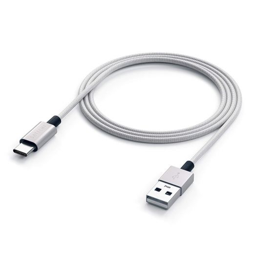 Кабель Satechi Aluminum Type-C USB 3.1 to Type-A USB 2.0 Cable Silver (ST-TCTAS)