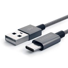 Кабель Satechi Aluminum Type-C USB 3.1 to Type-A USB 2.0 Cable Space Gray (ST-TCTAM)