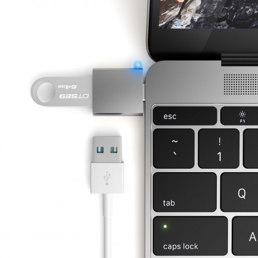 Адаптер Satechi USB-C to USB Space Gray (ST-TCUAM)