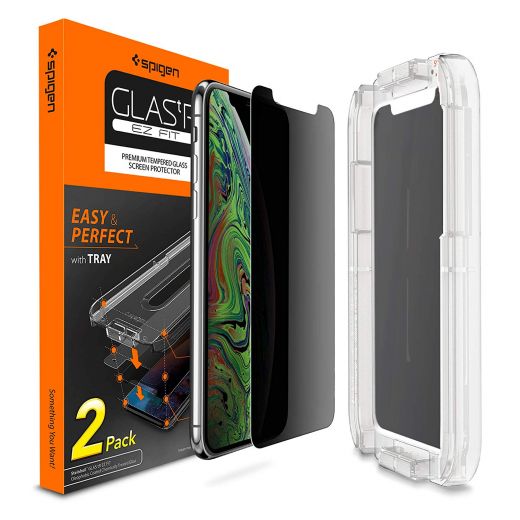 Защитное стекло Spigen Tempered Glass Black Privacy для iPhone 11 Pro Max/XS Max