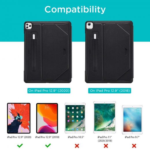 Чехол ESR Sentry Stand Case Black для iPad Pro 12.9" (2020/2018)