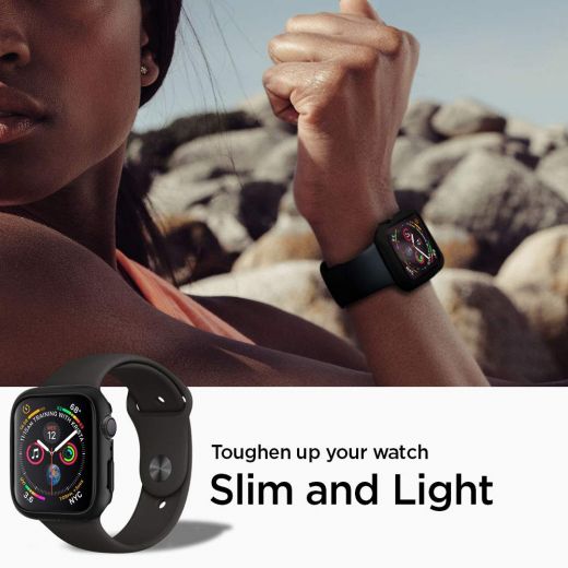 Чехол Spigen Thin Fit Black для Apple Watch 40mm Series 4