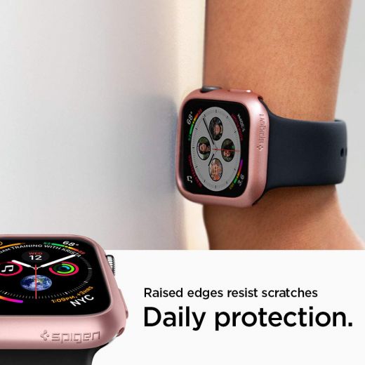 Чехол Spigen Thin Fit Rose Gold для Apple Watch 40mm Series 4