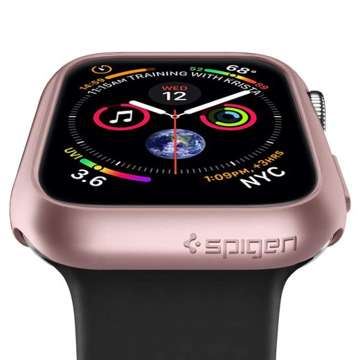 Чехол Spigen Thin Fit Rose Gold для Apple Watch 40mm Series 4