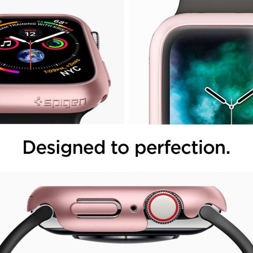 Чехол Spigen Thin Fit Rose Gold для Apple Watch 40mm Series 4