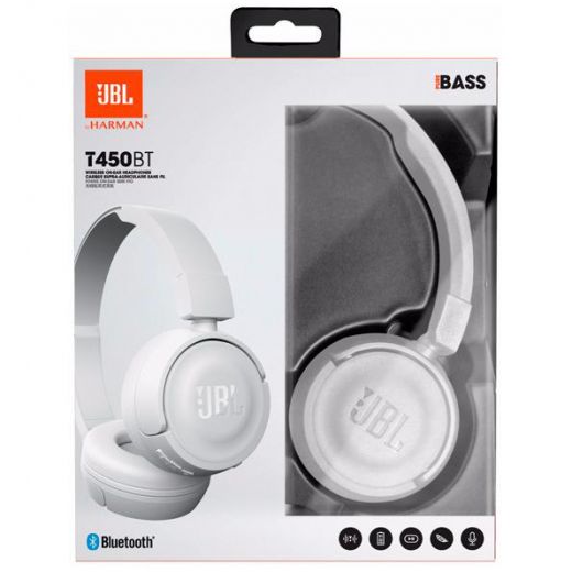 Навушники JBL T450BT White