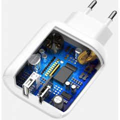 Швидка зарядка Baseus Bojure Series Type-C PD+U quick charge charger EU 36W White (CCALL-BG02)