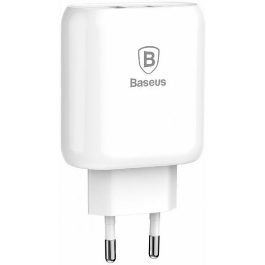 Швидка зарядка Baseus Bojure Series Type-C PD+U quick charge charger EU 36W White (CCALL-BG02)