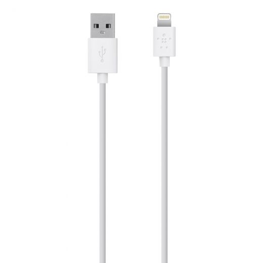 Кабель Belkin USB 2.0 Lightning Charge/Sync cable 1.2м, White