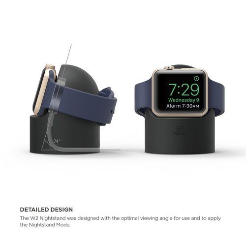 Док-станція Elago W2 Night Stand Black для Apple Watch