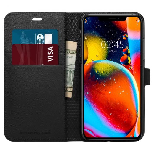 Чехол Spigen Wallet S Black для iPhone 11