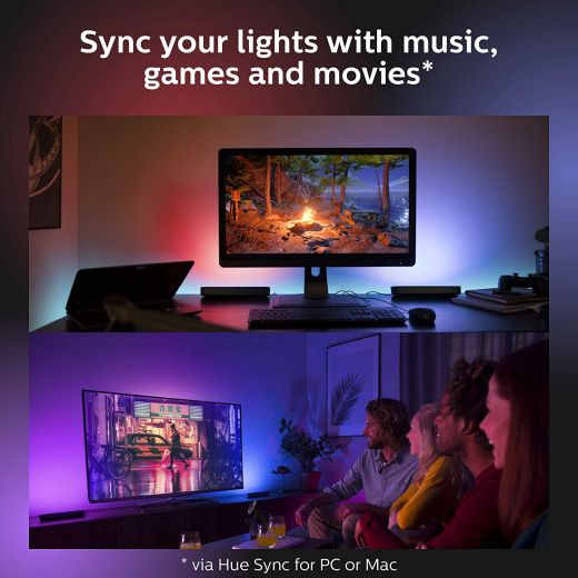 Умная лампа Philips Hue Play Black для фоновой подсветки