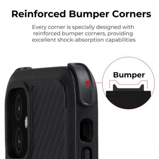 Чохол Pitaka MagCase Pro Black/Grey (KI1101RP) для iPhone 11