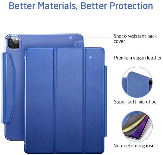 Чохол ESR Yippee Trifold Smart Case Navy Blue для iPad Pro 12.9" M1 | M2 ( 2021 | 2022)