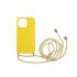 Силіконовий чохол з ремінцем CasePro Silicon Yellow для iPhone 13 Pro Max