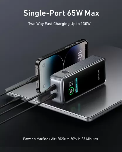 Повербанк Anker Prime 12,000mAh Power Bank (130W) (A1335)