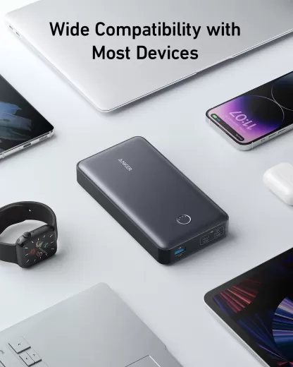 Повербанк Anker 537 Power Bank 65вт (PowerCore 24K for Laptop) Black