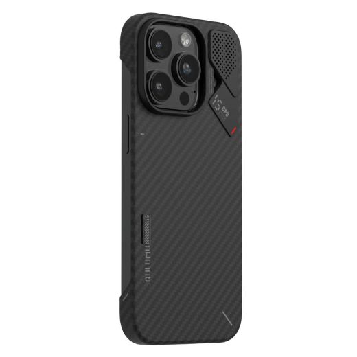 Карбоновий чохол Aulumu A15 Aramid Fiber MagSafe Case для iPhone 15 Pro