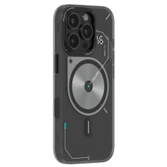 Прозрачный светящийся в темноте чехол Aulumu A16 Frosted Camera Control Cover Case Translucent Gray для iPhone 16 Pro Max