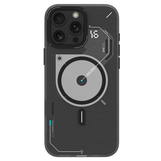 Прозорий чохол, що світиться в темряві Aulumu A16 Frosted Camera Control Cover Case Translucent Gray для iPhone 16 Pro Max