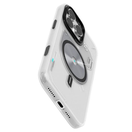Прозорий чохол, що світиться в темряві Aulumu A16 Frosted Camera Control Cover Case Translucent White для iPhone 16 Pro