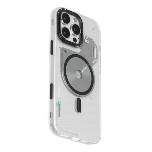 Прозорий чохол, що світиться в темряві Aulumu A16 Frosted Camera Control Cover Case Translucent White для iPhone 16 Pro