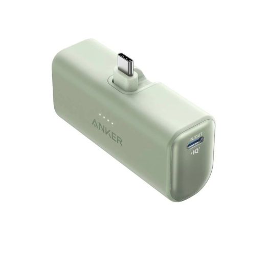 Повербанк Anker Nano Power Bank (22.5W, 5000mAh, Built-In USB-C Connector) Sprout Green