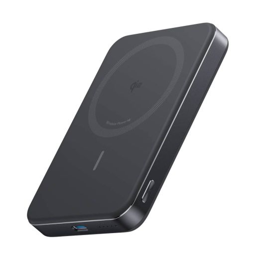 Повербанк Anker MagGo Ultra-Slim 10000mAh Qi2 15W Black Stone (A1664H11)